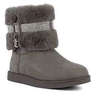 Juicy Couture Rhinestone Buckle Boots